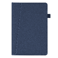 Ежедневник Smart Napoli Fusion А5, серый, недатированный, в твердой обложке с поролоном Темно-синий