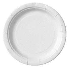 Тарелка ламинированный картон d180мм, белая (50шт)