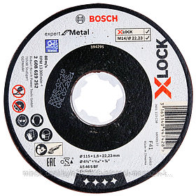 Отрезной круг X-LOCK 115x1.6x22.23 мм Expert for Metal BOSCH (2608619252)