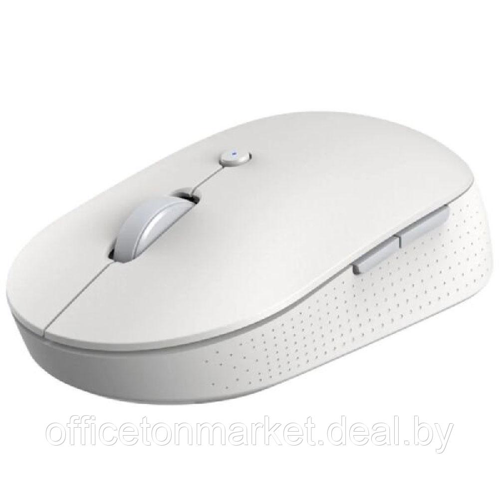 Мышь Xiaomi "Mi Dual Mode Wireless Mouse Silent (HLK4040GL)", беспроводная, 1300 dpi, 4 кнопки, белый - фото 2 - id-p213459442