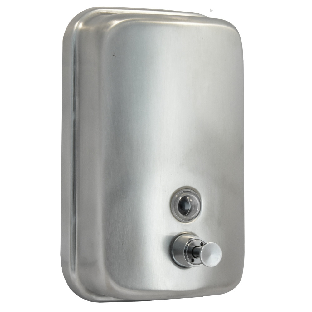 Дозатор для жидкого мыла Solinne ТМ 804 ML (1000мл) антивандальный, матовый - фото 2 - id-p23431322