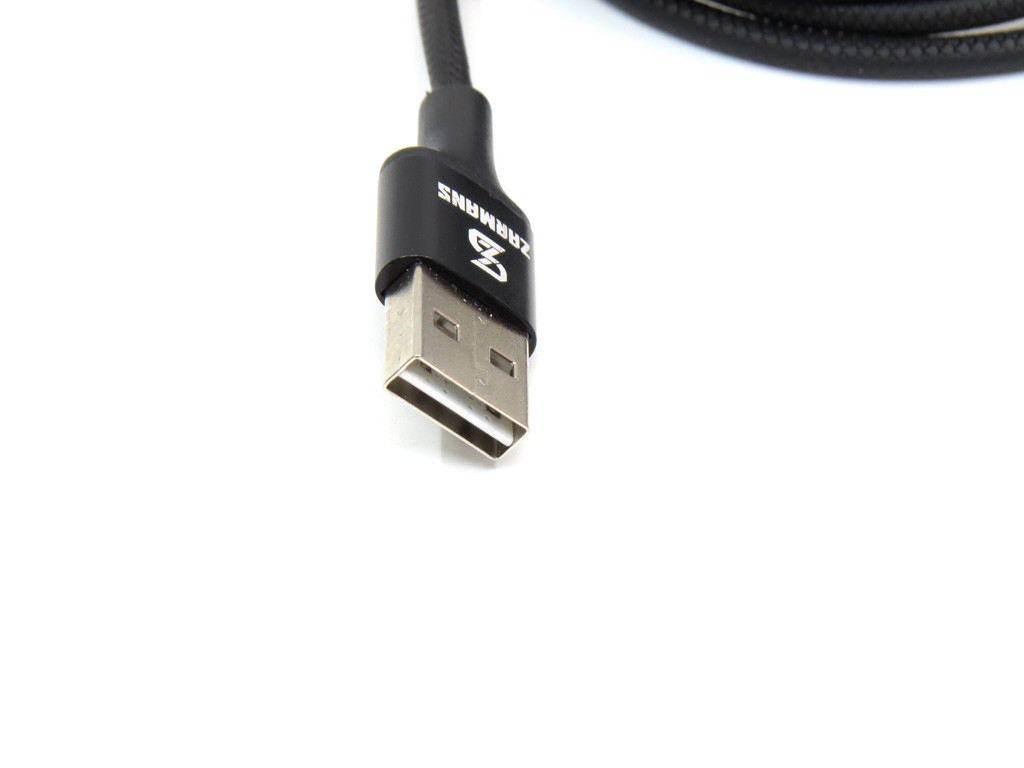Кабель Lightning - USB 1м - ZARMANS UH-3300, 2.1A, чёрный - фото 4 - id-p214699886