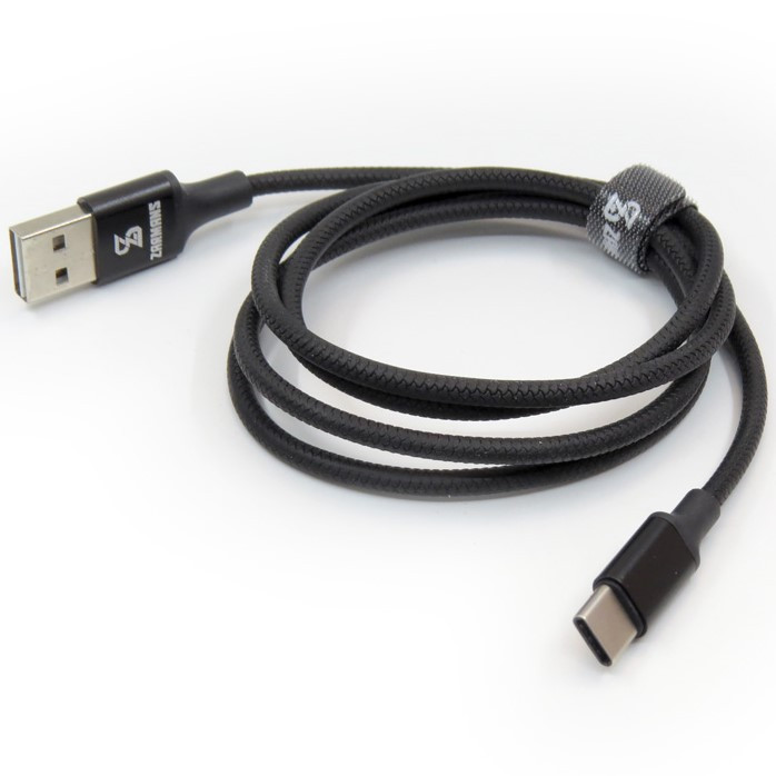Кабель Type-C - USB 1м - ZARMANS UH-3400, 3A, чёрный - фото 1 - id-p214700281