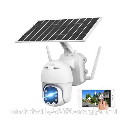 IP Камера с солнечной панелью ISEA Solar Energy Alert Security PTZ Camera поворотная - фото 1 - id-p214702994