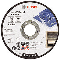 Отрезной круг 115х1х22,23 мм Best for Metal Rapido BOSCH (2608603512)