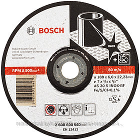 Обдирочный круг 180х6х22,23 мм Expert for Inox BOSCH (2608600540)