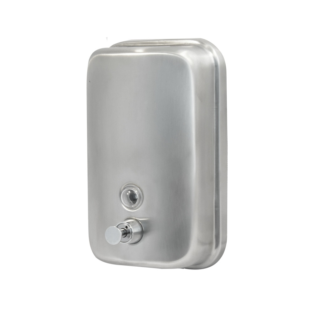 Дозатор для жидкого мыла Solinne ТМ 804 ML (1000мл) антивандальный, матовый - фото 1 - id-p182746907