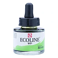 Жидкая акварель "ECOLINE", 601 зелёный светлый, 30 мл