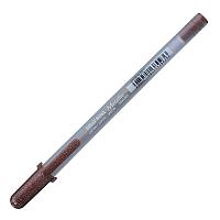 Ручка гелевая "Gelly Roll Metallic", 1.0 мм, прозрачный, стерж. сепия