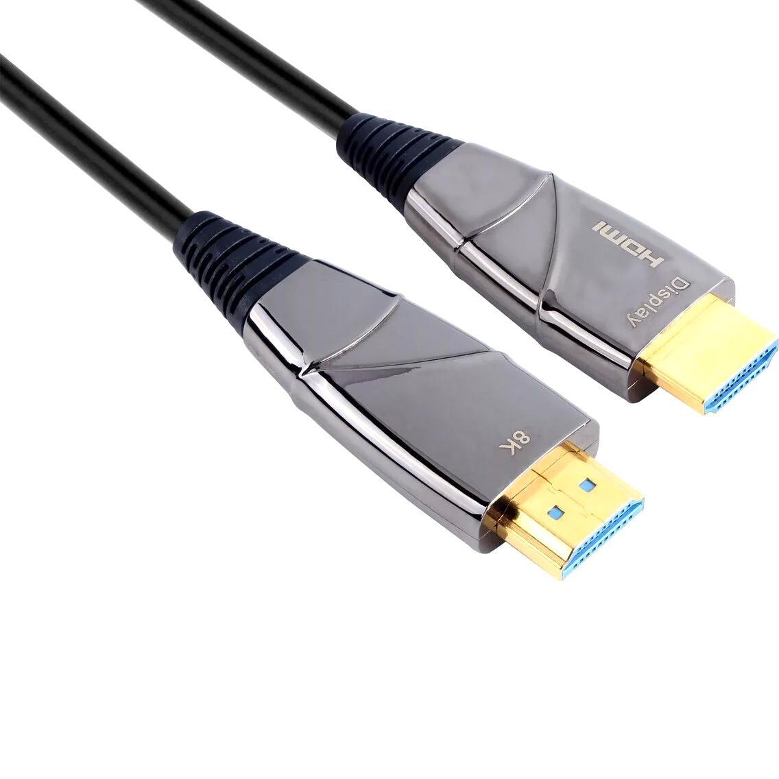 VCOM D3743-20м Кабель optical HDMI to HDMI (19M -19M) 20м ver2.1 - фото 1 - id-p212734256