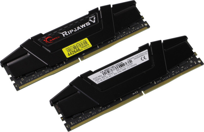 Модуль памяти G.Skill RipjawsV F4-3600C18D-32GVK DDR4 DIMM 32Gb KIT 2*16Gb PC4-28800 CL18