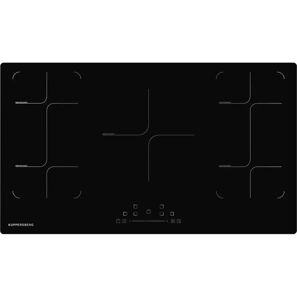 Встраиваемая индукционная варочная панель Kuppersberg ICS 905, 90 см, 5 конфорок, черный цвет - фото 1 - id-p214713105