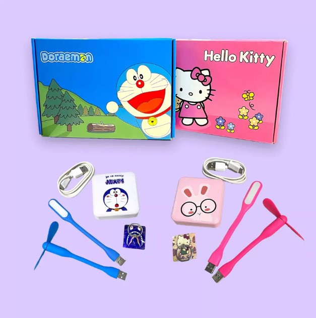 Детский подарочный набор для смартфона Hello Kitty & Doraemon (5 предметов) - фото 2 - id-p182503747
