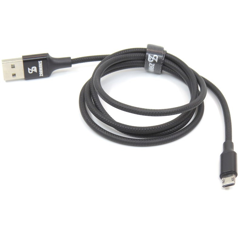 Кабель MicroUSB - USB 1м - ZARMANS UH-3500, 2.4A, чёрный