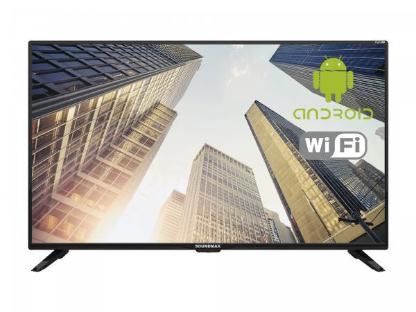 Телевизор 43 дюйма SOUNDMAX SM-LED43M01SU 4K Ultra HD SMART TV безрамочный - фото 4 - id-p214715107