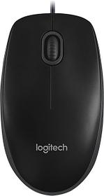 Мышь Logitech Optical Mouse B100 Black USB 910-006605