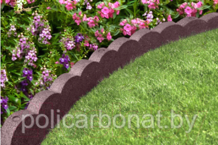 Бордюр садовый для грядок и клумб Flexi Curve Scalloped Border, земляной - фото 3 - id-p214716350