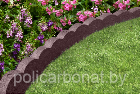 Бордюр садовый для грядок и клумб Flexi Curve Scalloped Border, земляной - фото 5 - id-p214716350