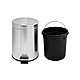 Урна для мусора с педалью Solinne Н102 , 5 л. (хром), фото 5