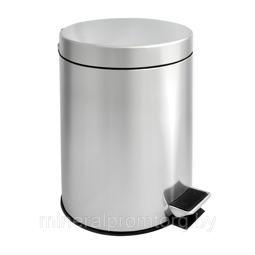 Урна для мусора с педалью Solinne H102, 5 л. (хром), фото 1