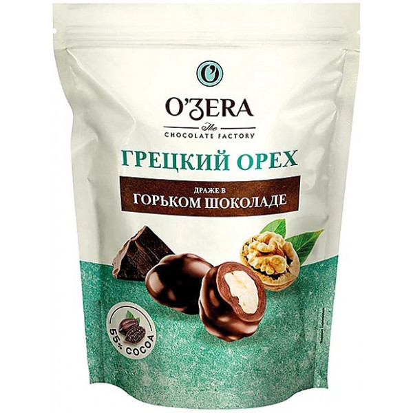 Драже шоколадные O&#039;Zera Грецкий орех в горьком шоколаде 150г - фото 1 - id-p214716937
