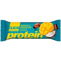 Батончик фруктовый Click Protein Манго с кокосом в горьком шоколаде 40г