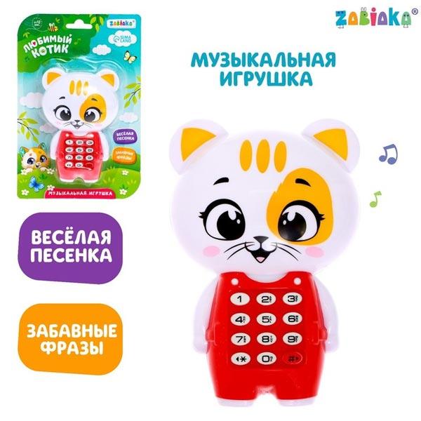 Музыкальная игрушка ZABIAKA Любимый котик - фото 2 - id-p214716747