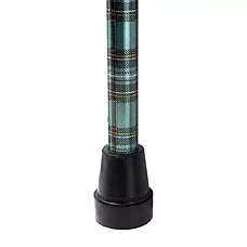 Трость опорная cкладная с Т-образной деревянной ручкой для ходьбы / 10121 (шотландка), фото 3
