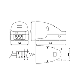 Педальный распределитель Aignep 06V0000001, моностабильный с защитным кожухом, фото 2