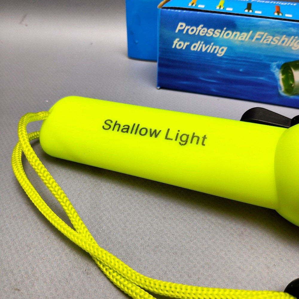 Светодиодный ручной фонарь для дайвинга, охоты и рыбалки, экстремальных условий на батарейках 180 Люмен - фото 8 - id-p212679649