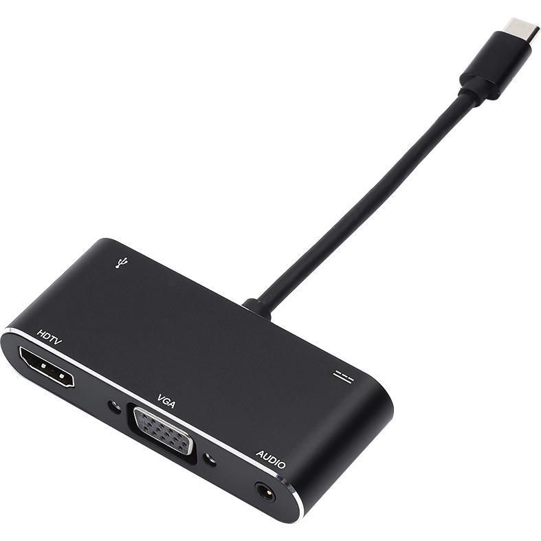 Переходник 0.1 m Type-C(m) HDMI+VGA+USB ATcom AT2810 - фото 1 - id-p214734338