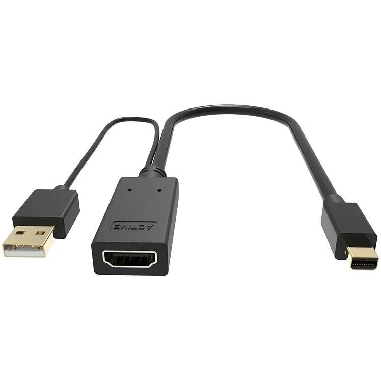 Кабель-переходник HDMI(F) +USB--- miniDP(M) 0.15m 4K*30Hz VCOM CG497-0.15 - фото 1 - id-p214734385