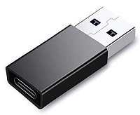 Адаптер - переходник OTG USB3.1 Type-C - USB3.0, ver.01, черный 555664