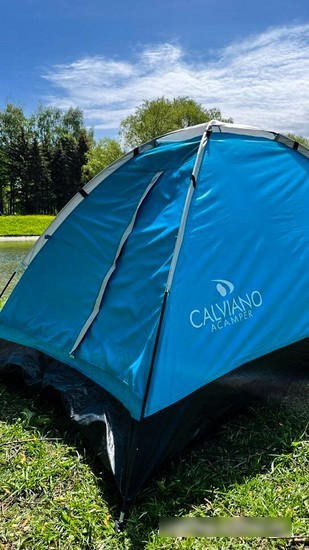 Треккинговая палатка Calviano Acamper Domepack 4 (бирюзовый) - фото 4 - id-p214734900