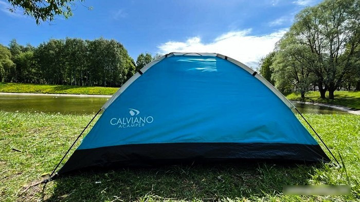 Треккинговая палатка Calviano Acamper Domepack 4 (бирюзовый) - фото 5 - id-p214734900