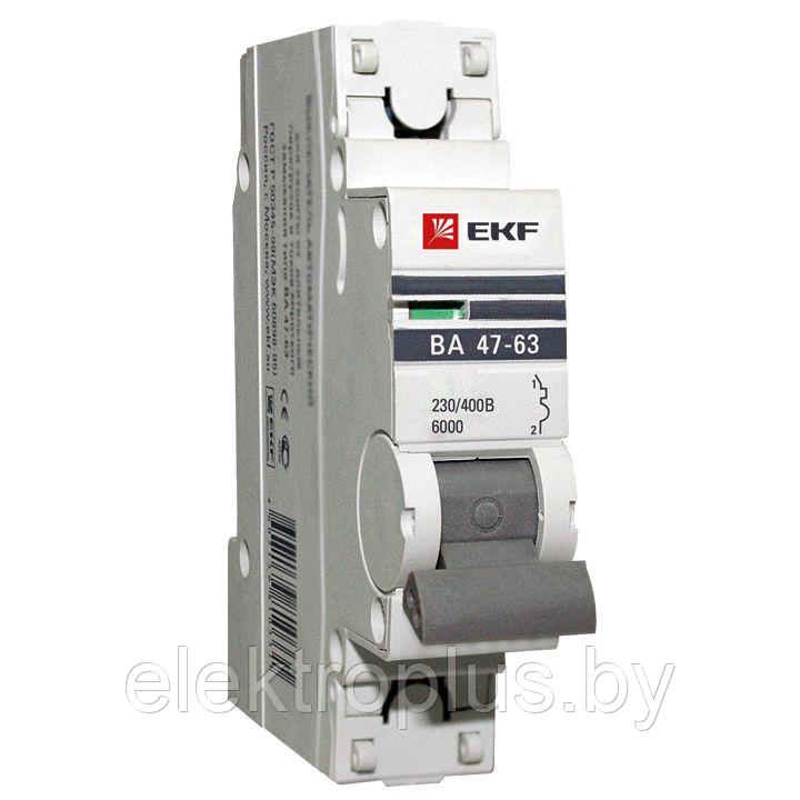 Автоматический выключатель ВА 47-63 6kA 1P (C) EKF PROxima - фото 1 - id-p214737338