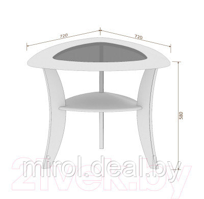 Журнальный столик Кортекс-мебель Лотос-5 - фото 5 - id-p214739617