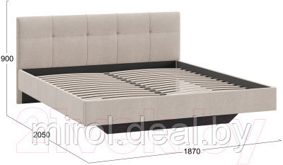 Двуспальная кровать ТриЯ Элис тип 1 с мягкой обивкой 180x200 - фото 3 - id-p214739466