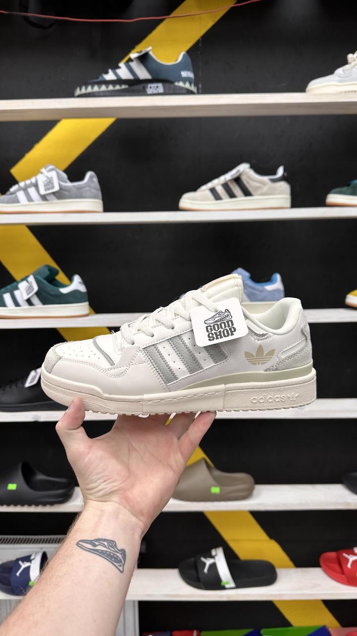 Кроссовки Adidas Forum Exhibit Low White Grey Beige