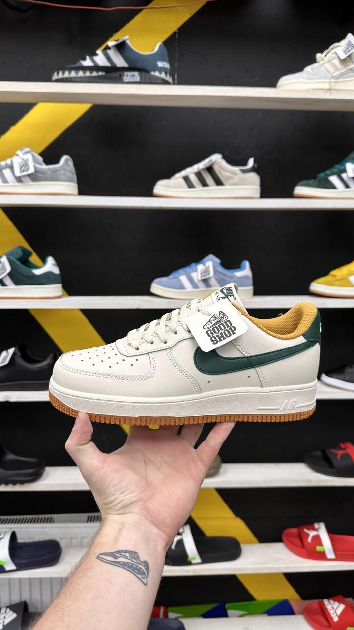 Кроссовки Nike Air Force 1 Low Beige Green Brown
