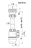 Сифон для умывальника/кухни 1 1/2"х40 малый с г/т 40х40/50, Россия, фото 2