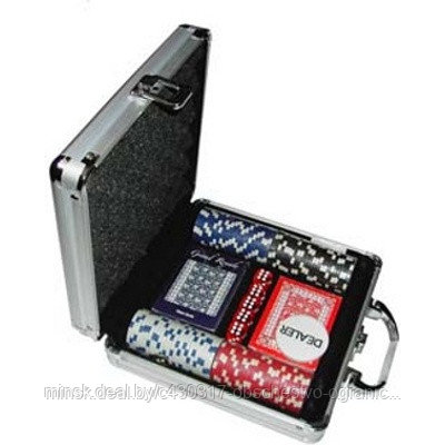Покер набор для игры 100 фишек без номинала по 11,5 грамм, Артикул: M-1 - фото 1 - id-p208508270