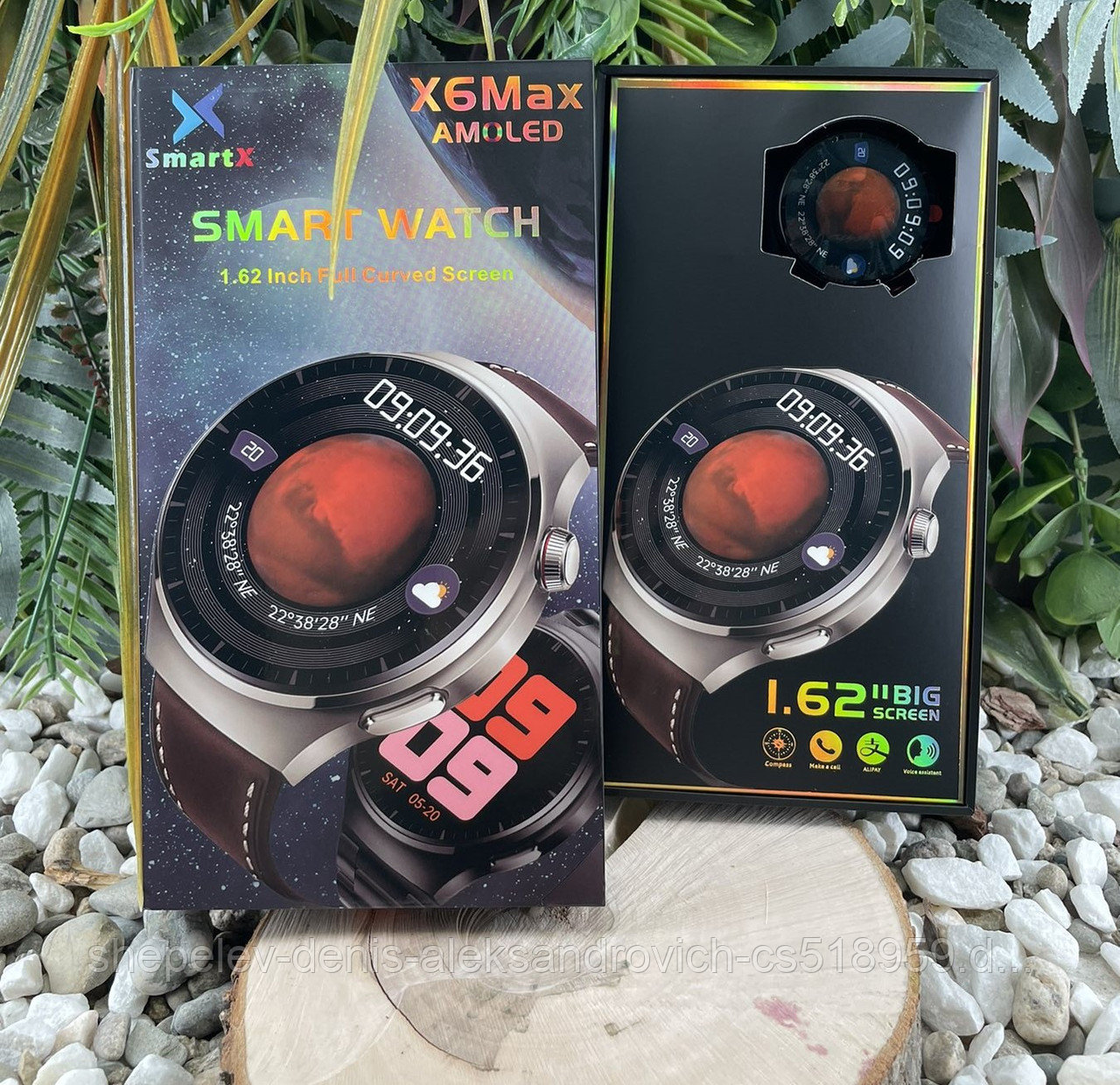 Умные смарт часы Smart Watch X6Max    2 ремешка + браслет . Цвет : серый, черный  NEW 2023!!!