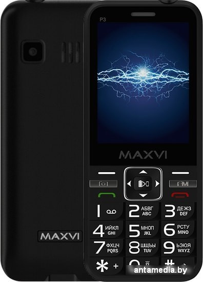 Мобильный телефон Maxvi P3 (черный) - фото 1 - id-p214741377