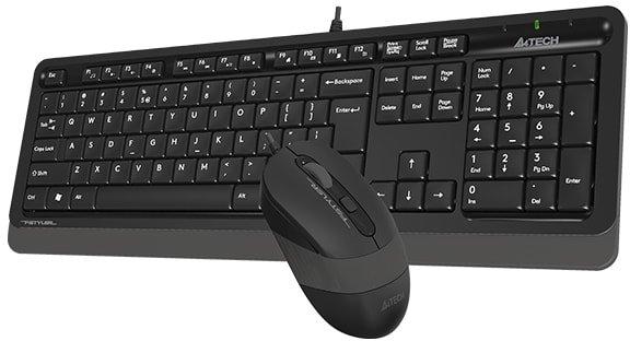 Клавиатура + мышь A4Tech Fstyler F1010 (черный/серый) - фото 4 - id-p214743083