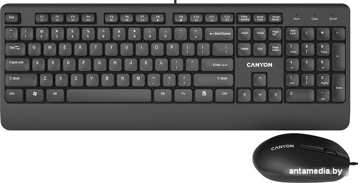 Клавиатура + мышь Canyon CNE-CSET4-RU - фото 1 - id-p214743084