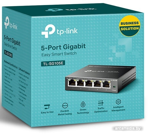 Неуправляемый коммутатор TP-Link TL-SG105E v5 - фото 3 - id-p214742357