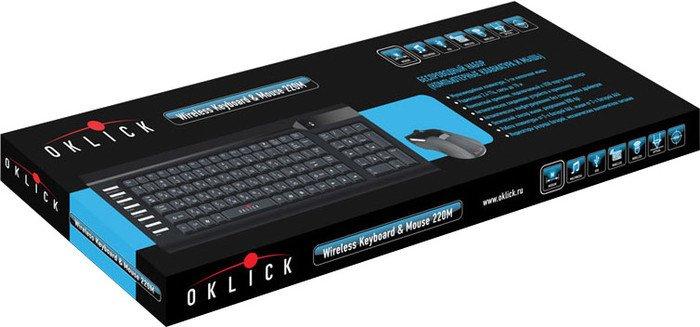 Мышь + клавиатура Oklick 220 M Wireless Keyboard & Optical Mouse - фото 2 - id-p214743097