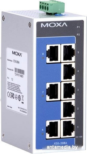 Коммутатор Moxa EDS-208A - фото 1 - id-p214742376