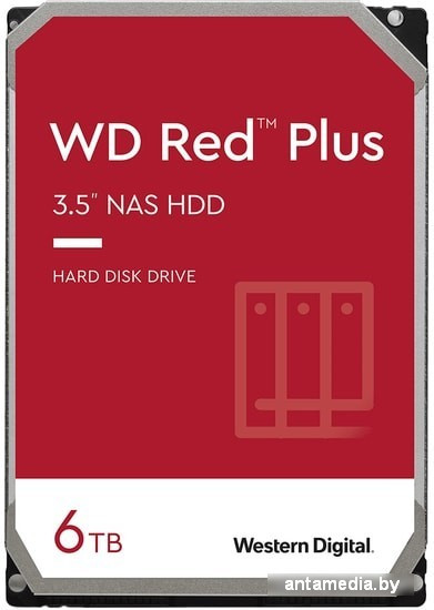 Жесткий диск WD Red Plus 6TB WD60EFZX